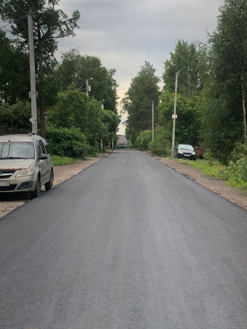 Ремонт дорог в Тосно продолжается. Ровный асфальт теперь на улице Лесной и  Культуры - Тосно-ТВ